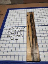 Black and White Ebony  Wood turning  blank  3 1/2 "x  1 1/4"x   20 1/2  " EBW281
