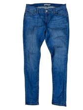 Levi's 710 Blue Medium Wash Mid-Rise Super Skinny Denim Jeans Women's Size 32