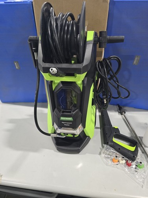 #ad ELECTRIC PRESSURE WASHER 3800PSI MAX 2.6GPM SMART HIGH PRESSURE GREEN $219.63