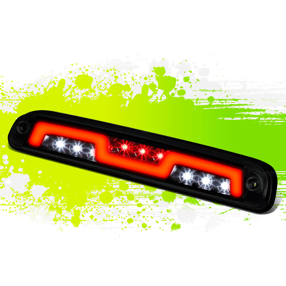 NUVISION LIGHTING Smoked Lens Red Super Bright LED Individual design Third Brake Light/High Mount Brake Light Compatible with 99-07 Silverado (3BL-ZTL Nuvision Smoked {2-Stage Sequential LED} 3rd Brake Light for Ram 1500-3500  09-22