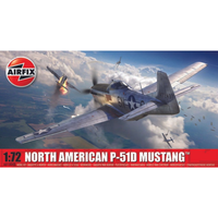North American P-51D Mustang Kit 1:72 Airfix Kit Aerei -D- Neues Modell