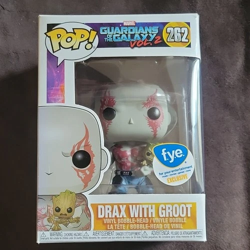 Funko Pop! Marvel Guardians of the Galaxy Drax with Groot #262 FYE Exclusive