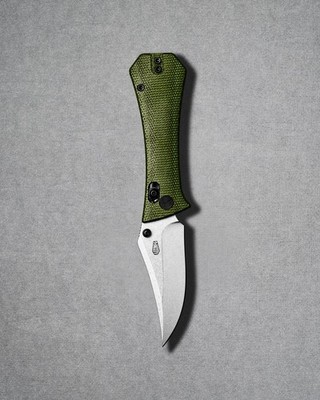 Auxiliary Manufacturing Folding Knife 2.75'' 14C28N Steel Blade Micarta Handle