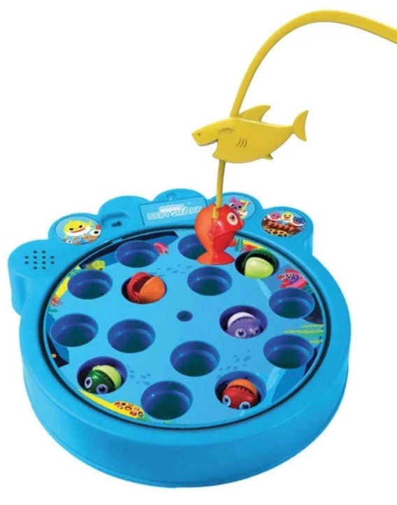 “Baby Shark Let’s Go Hunt Fishing Game – Musical Spinning Fish Toy with Poles, - Image 2 of 4
