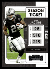 2021 Panini Donruss Josh Jacobs #PF18 Las Vegas Raiders  NFL Football