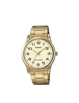 Casio Enticer Men's Analog Gold Dial Stainless Steel Men's Watch MTP-V001G-9BUDF