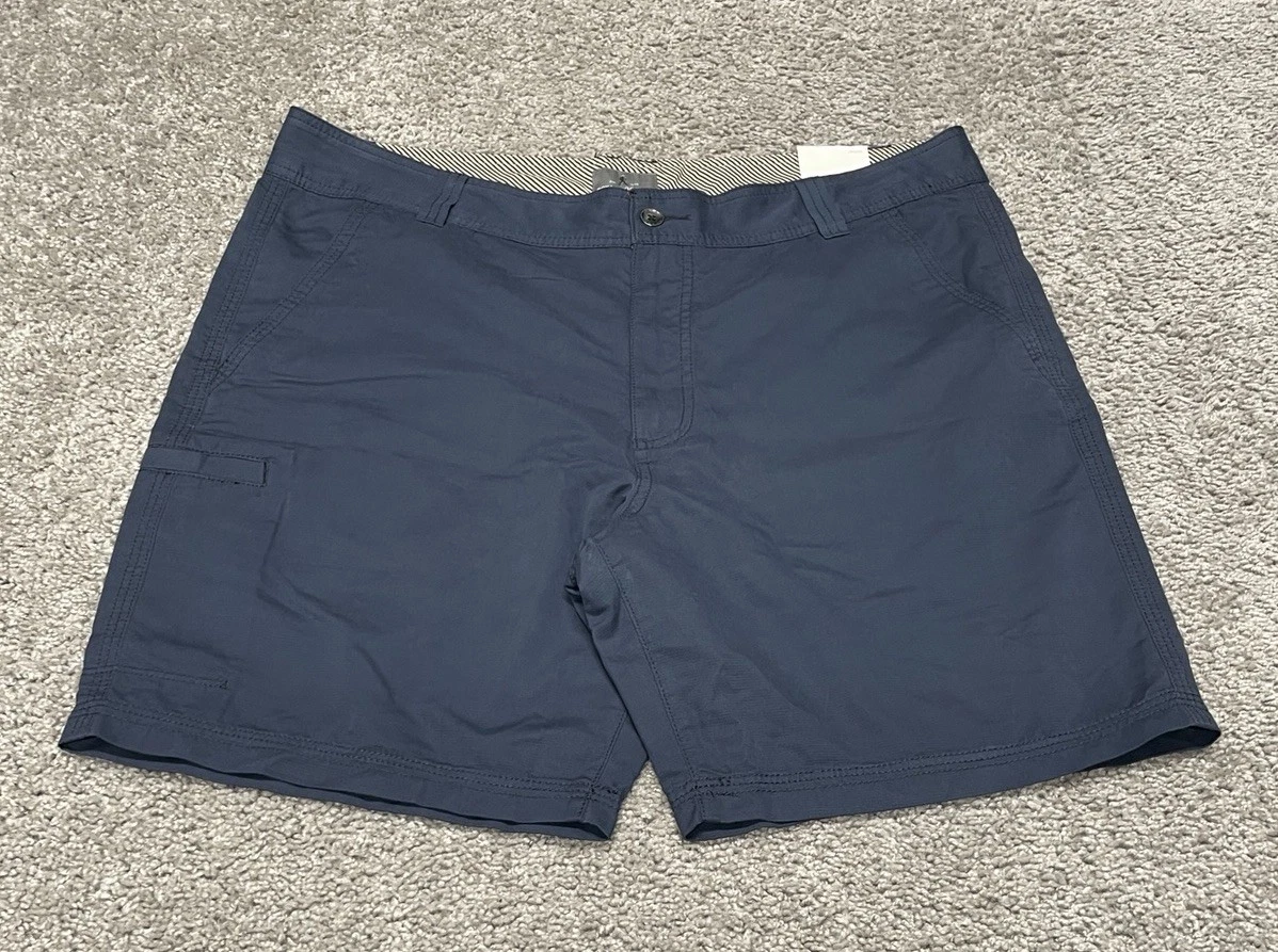 NEW Royal Robbins Mens Blue Convoy Hiking Climbing Work Chino Shorts US Size 38