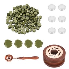 Wax Seal Kit, 150 Wax Beads, Candles, Lapis Sapphire