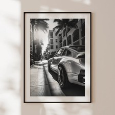 Vintage Porsche 911 Poster Classic Car Wall Art Decor Vintage Porsche 911 Poster Classic Car Wall Art Decor