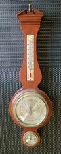Vintage Airguide Instruments Weather Station Thermometer Barometer Hygrometer