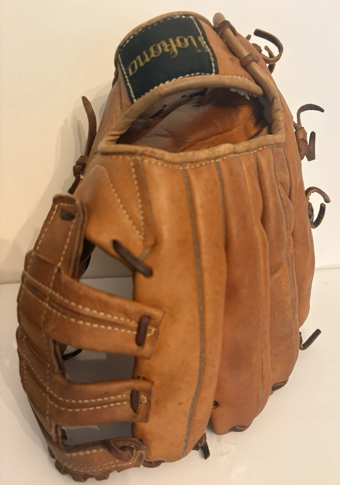 Luva de beisebol Nokona F100 qualidade EUA Pro Line Chief couro marrom destro 11,5" - Imagem 2 de 4