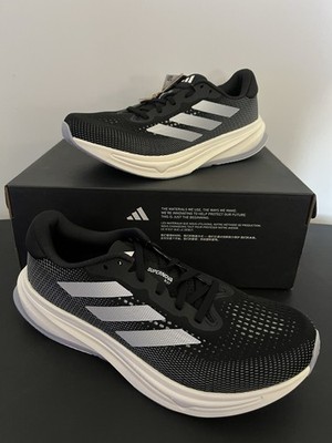 New adidas Supernova Rise 2 Wide Running Shoes Sneakers Black Women s Size 9W