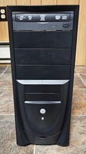 Retro Black & Silver ATX Computer PC Case 200...