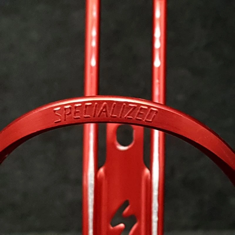Paire de porte bidon "SPECIALIZED ALLOY rouge" (Ref 47) - Photo 2/4