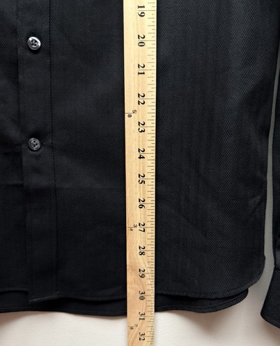 NEW Michael Kors Men’s Black Long Sleeve Slim Fit Button Up Shirt Sz. 15.5 34/35 - Picture 6 of 6