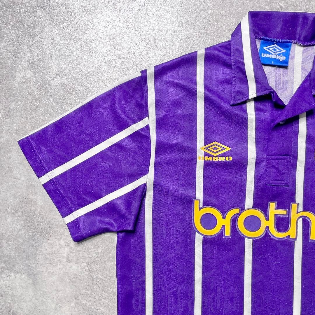 Manchester City 92-94 Away Jersey Umbro Purple Size L(US M) USED