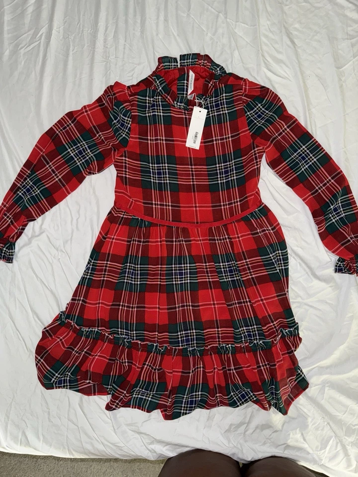 Janie and Jack Holiday Girls Tartan Dress - Image 2 of 4