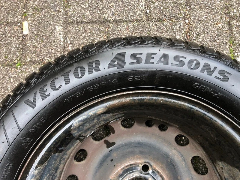 4xkomplette Allwetterreifen+Felgen 175/65R14 82T für Opel Corsa,Astra,Combo,Tigr - Bild 3 von 4