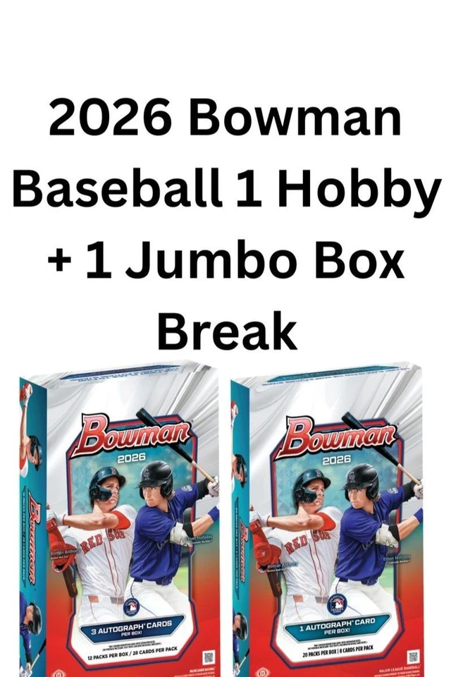 2026 Bowman Baseball Hobby  box + Jumbo  box Break #1