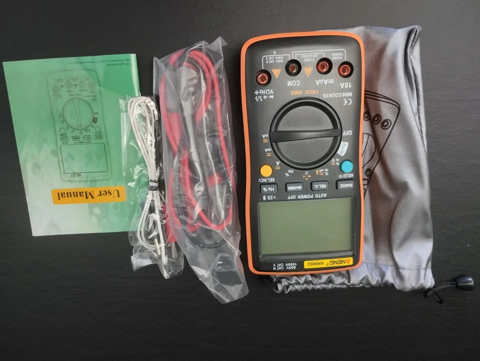 multimetro digitale professionale Aneng LCD 6000 3 Time Second - Immagine 4 di 4