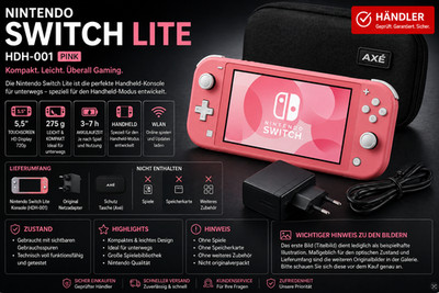   Nintendo Switch Lite HDH-001 Gaming Gamer Handheld Console XJE1002   Händler