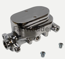 Universal Chrome Smooth Top Brake Master Cylinder Street Rod Gm Chevy Display