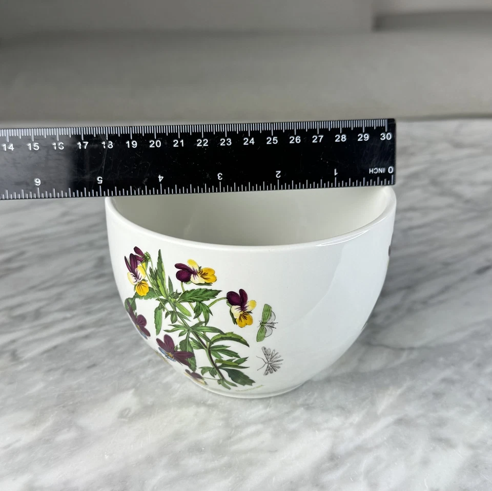 Portmeirion BOTANIC GARDEN Bowl Jam Jelly Bowl with Lid Viola Tricolor Rare - Image 4 of 4