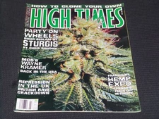 1995 JULY HIGH TIMES MAGAZINE - STURGIS NICE FRONT COVER - L 20191