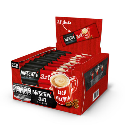 Nescafe Excellente 360g 3袋セット NESCAFE CLASSIC 3in1 INSTANT COFFEE - 28 STICKS - FULL DISPLAY BOX