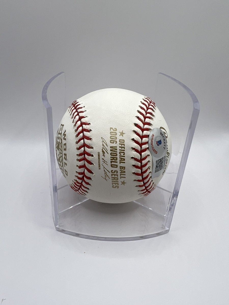 So Taguchi Signed Official MLB 2006 World Series Baseball W/Cube