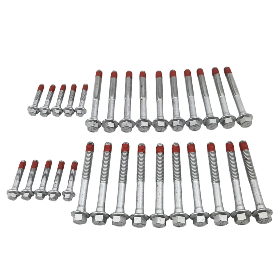 30pcs Cylinder Head Bolt Set For Chevy Express 2500 GMC Sierra Cadillac Escalade Foto 2 de 4