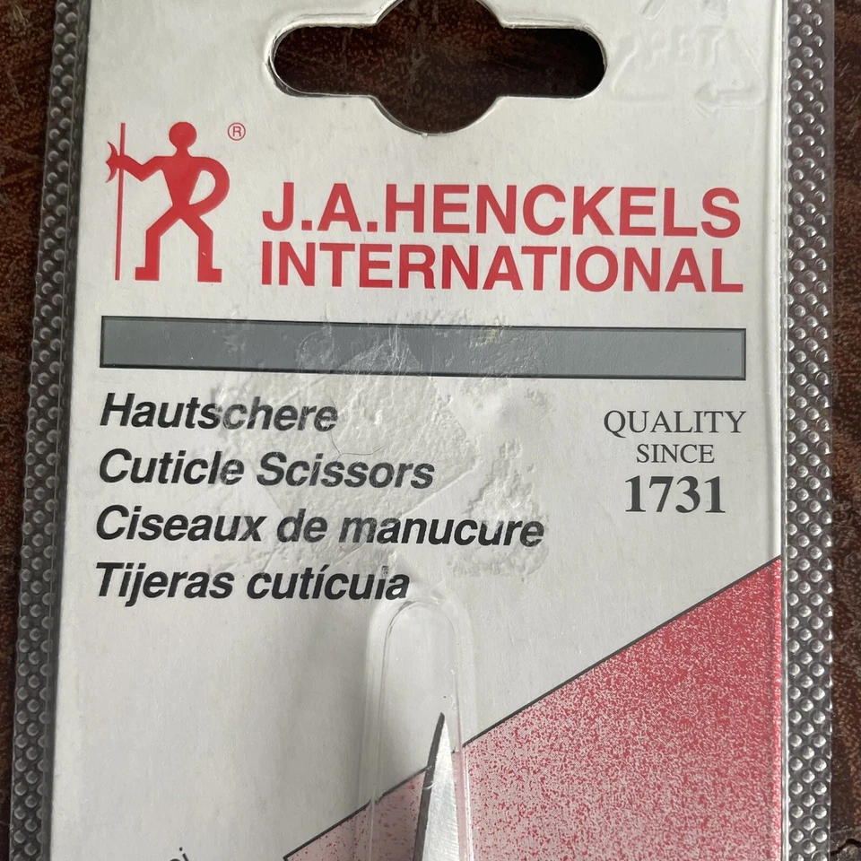 J A HENCKELS Recortadora de Cutículas Tijeras Manicura Cuidado de Uñas Alemania De Colección Sellado Nuevo Foto 3 de 4