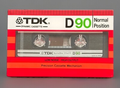 1 TDK D90 Audiokassette  1982   NEU   OVP ungeöffnet