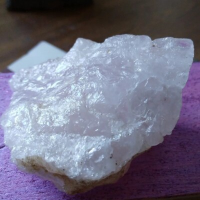 ROSE QUARTZ CRYSTAL... absolutely spectacular translucent......read more