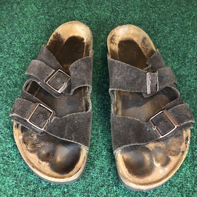 Like new Birkenstocks. Dark brown. Size 45. Worn twice. Birkenstock Arizona Soft Footbed Sandals - Men main image 2