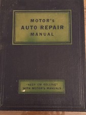 Motor’s Auto Repair Manual - 14th Edition - Vintage Cars, Workshop Book Vintage