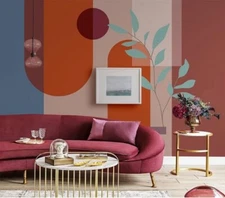 3D Graphic Leaves G059 Wallpaper Wall Murals Removable Self-adhesive Honey