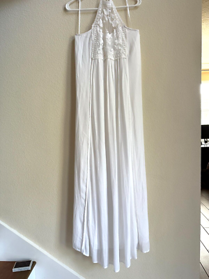 Abercrombie & Fitch Maxi Dress, White Lace Halter, MT | eBay Abercrombie & Fitch Maxi Dress, White Lace Halter, MT | eBay