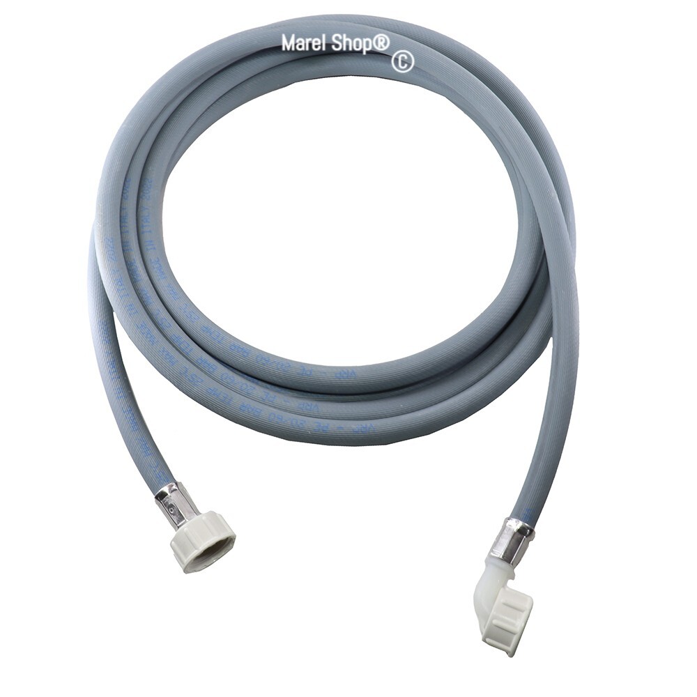 Tubo di Carico Acqua 4 Metri per Lavatrice e Lavastoviglie con Attacco a Pipa