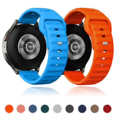 Silicone Rubber Sport Band Strap for Samsung Watch 3 4 5 Pro 6 Active 2 40/44mm