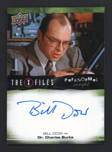 2019 UD X-Files UFOs & Aliens Auto Autograph Paranormal Script #A-BD Bill Dow - Picture 1 of 2