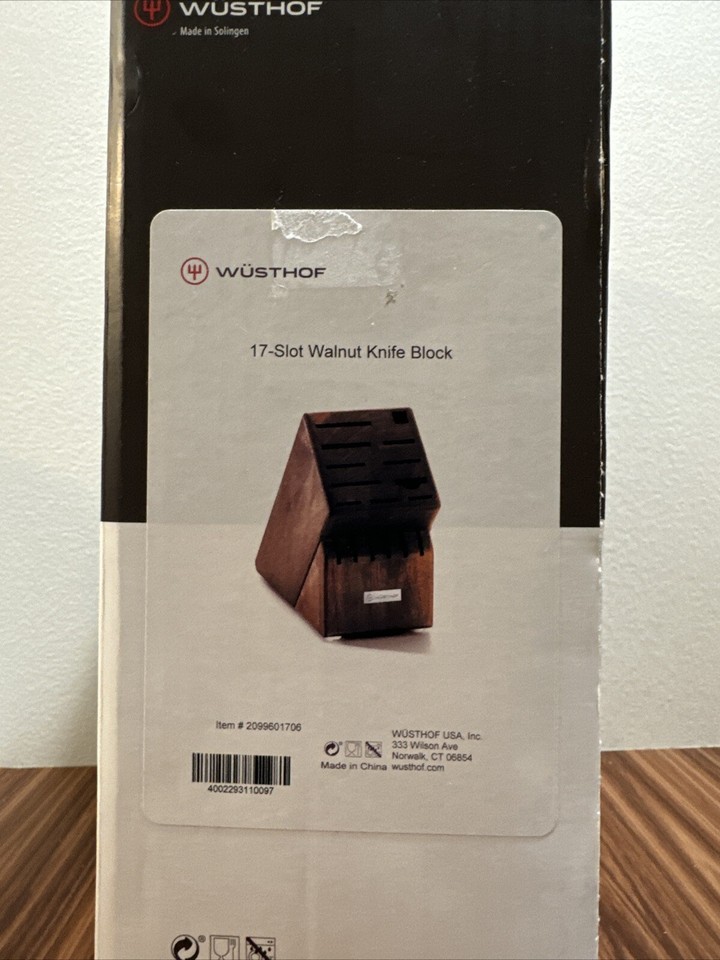 New Wusthof 17Slot Knife Block (Walnut) eBay