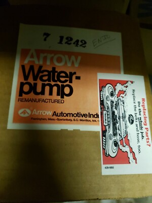  REMANUFACTURED ARROW 7-1242 78-81 Buick Water Pump 350/ 79-80 w/o AC 413307