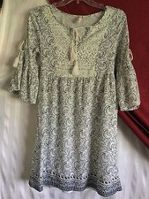 Red Camel Woman's Lace Detailed Dress Navy & White Size XSmall