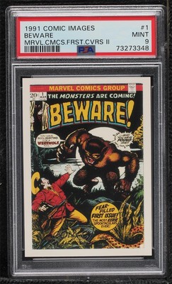 1991 Comic Images Marvel 1st Covers Series 2 Beware #1 PSA 9 MINT 0nr3