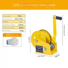 Manovella 1200 libbre bidirezionale autobloccante verricello manuale casa piccolo