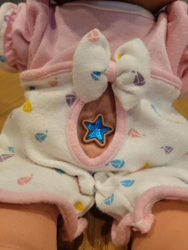 Treasure Troll SOFT BODY 14" BELLY JEWEL Tot Doll Ace Novelty Plush Blue Hair  - Picture 2 of 11