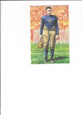 August Mike Michalske Packers unsigned Goal Line Art Card