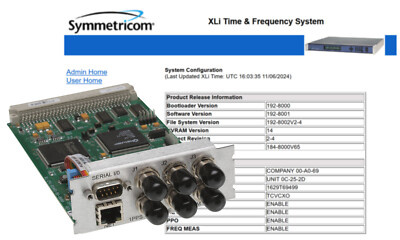 Symmetricom XLi NTP CPU Main Module TCXO 10MHz Oscillator ALL FUNCTIONS ENABLED