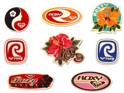 ROXY QUICKSILVER stickers 1990s 2000s Vintage collection - 8 Surf stickers 